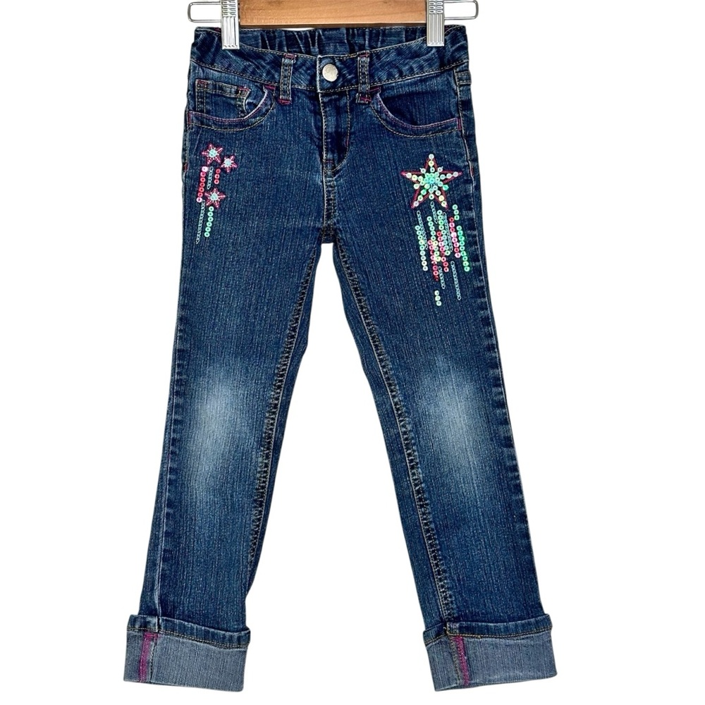 Hannah Montana Y2K Jeans Girls Size 6 Sequins Stars